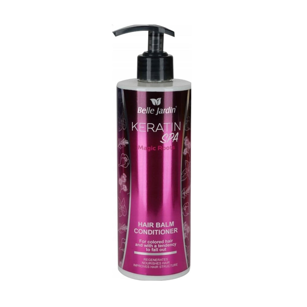 Міцелярний бальзам Belle Jardin Keratin SPA Magic Flowers + Keratin &amp; Caffeine для сухого, тонкого й ослабленого волосся, 500 мл